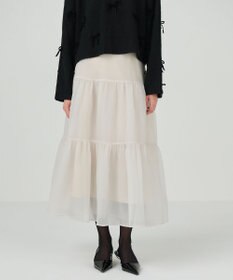 GRACE CONTINENTAL オーガンティアードスカート
