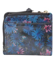 LANVIN en Bleu ブルーデイジー Lファスナー二つ折り財布