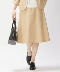 J.PRESS LADIES 【洗える・UVケア・速乾】OXIJEWELストレッチ フレアー スカート