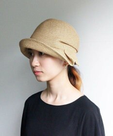 AND WOOL 〈UVカット加工〉〈軽くて折りたためる〉サイドタックの帽子