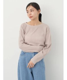 earth music&ecology コットンシアークルーネックプルオーバー