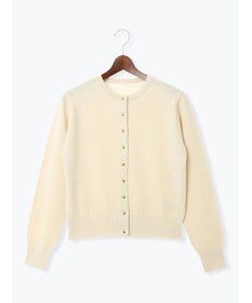 Te chichi メタルスクエア釦クルーネックカーディガン