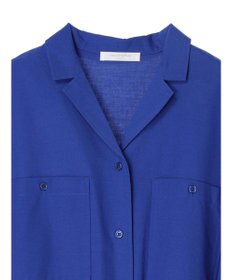 Green Parks 綿麻混開襟ワンピース