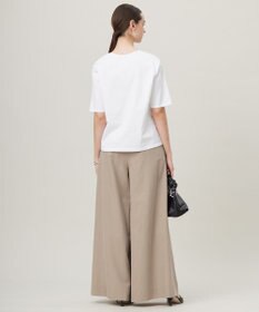 ICB 【日本製・接触冷感・UVケア・洗える】ペイズリーレノクロス TEE