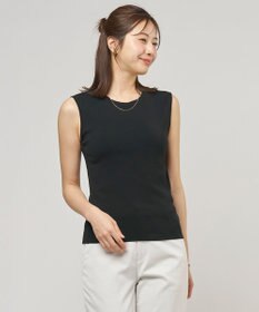J.PRESS LADIES FINE COTTON SLEEVELESS タンクトップ ブラック系