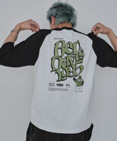 WEGO 【ユニセックス着用ITEM/MLサイズ展開】別注BENDAVISグラフィックラグランT（7S）