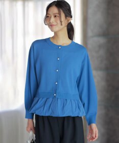 組曲 【前後着用可】バルーンドッキング ニット フレンチブルー系