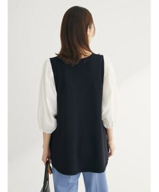 Green Parks ベスト風ドッキングニットプルオーバー