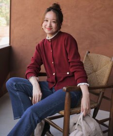 ANY SIS L 【美Denimシリーズ】センタープレスセミフレア デニム