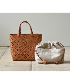 genten サスカットバスケット手提げバッグ＜M＞