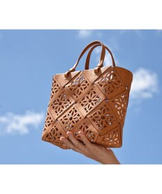 genten サスカットバスケット手提げバッグ＜M＞