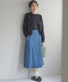 組曲 【WEB限定・2SET】5分袖ラメ入りアンサンブルニット