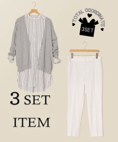 ONWARD Reuse Park 3セット商品/サイズ38【自由区】ニット春夏×ブラウス春夏×パンツ春夏