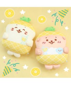 Mother garden しろたん パイナップルパーティー クッション 《しろたん/らっこいぬ》 単品