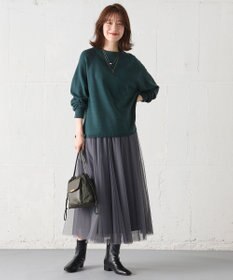 ANY 【洗濯機可能】しあわせタッチニットプルオーバー