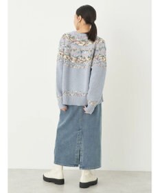 earth music&ecology スラブヤーンノルディックプルオーバー