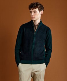 JOSEPH ABBOUD 【軽量/イージーケア】 KARL KARLジップ ニット ブルゾン