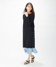 J.PRESS LADIES 【洗える】ワンピ＋プリーツスカート ツインセットワンピース