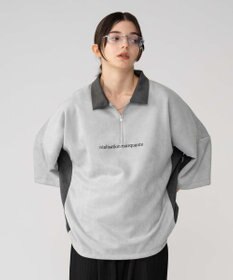 WEGO 【ユニセックス着用ITEM/MLサイズ展開】フェイクスウェードドルマンハーフZIPT（SS）