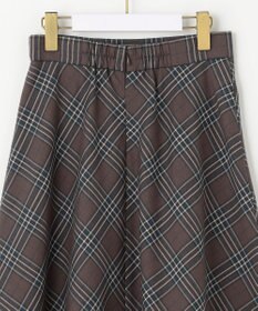 ANY SIS 【洗える】サイドプリーツチェックフレア スカート