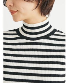 Green Parks ボーダーアソートモックネックニットプルオーバー