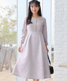 Tiaclasse フラワージャガードドッキングワンピース