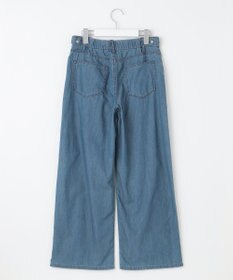 J.PRESS LADIES L 【洗える】4ozライトデニム ワイド パンツ