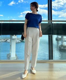 UNFILO 【VERY.3月号掲載/洗える/ストレッチ】ハイウエストカラーパンツ