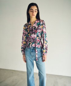 GRACE CONTINENTAL グラデフラワープリントトップ