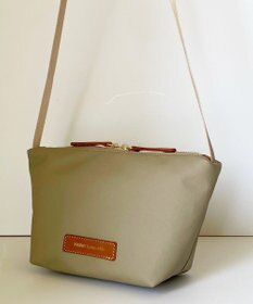 Hekhèr Le Style de Vie 新型追加【日本製 / 汚れにくい】PUコートコットンキャンバス×牛革付属 ショルダーバッグ