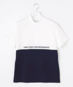 23区GOLF 【MEN】カラーブロック ドライタッチモックネックシャツ