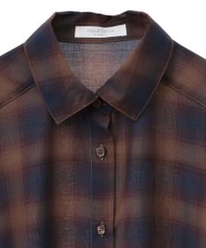 Green Parks オンブレーチェックライトシャツ