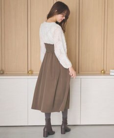 Feroux 【尾﨑真衣さんコラボ商品】コルセットデザイン 綺麗シルエットワンピース