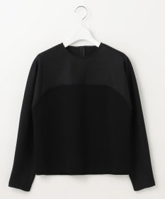 洗える】ウールミルドジャージー ビスチェライクコンビ カットソー