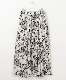 自由区 【XSサイズ～/洗える】ERICA楊柳プリント ギャザースカート