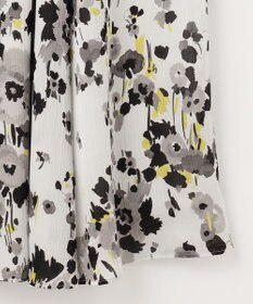 自由区 【XSサイズ～/洗える】ERICA楊柳プリント ギャザースカート