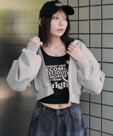 WEGO ショートZIPパーカー