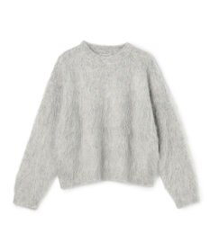 UNFILO L アルパカシャギー クルーネック プルオーバー