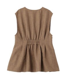 AMERICAN HOLIC 【イージーケア】リネンライクペプラムベスト