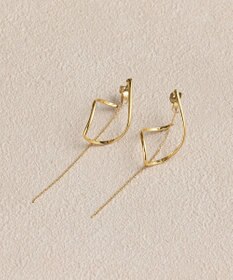 Phoebe 2wayグレースツイストラインピアス