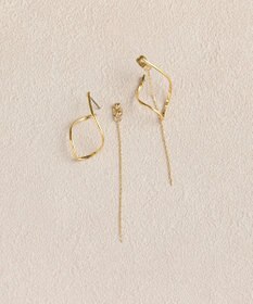 Phoebe 2wayグレースツイストラインピアス