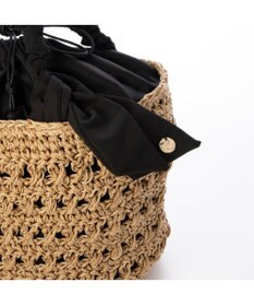 UNBILLION カシュカシュ cachecache / 下がりリボン柄編みトートバッグ