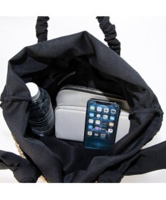 UNBILLION カシュカシュ cachecache / 下がりリボン柄編みトートバッグ