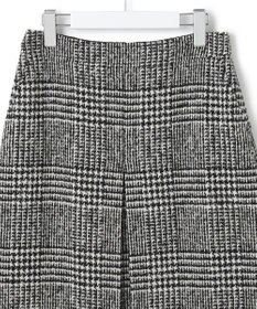 23区 ツイードチェック フロントタックAラインスカート