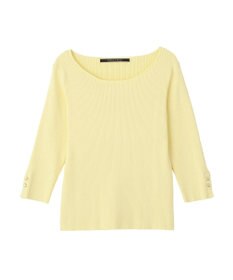 YECCA VECCA 袖釦7分袖リブニット