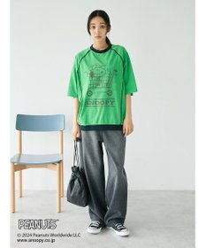 CRAFT STANDARD BOUTIQUE 【ユニセックス】PEANUTS/スヌーピー 切り替えTシャツ