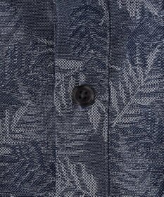 JOSEPH ABBOUD 【吸水速乾】リーフ柄ジャガード 半袖 ポロシャツ