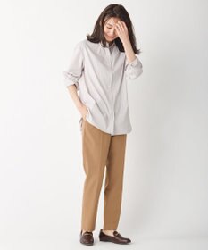 J.PRESS LADIES 【洗える】T/Rアルガンシルク クロップドパンツ