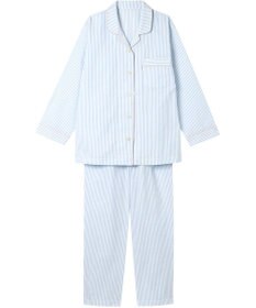 ワコール／睡眠科学 パジャマ 長袖 長ズボン 綿100%(本体) サッカー素材 レディース YDX344 睡眠科学／ワコール