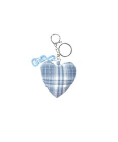 WEGO チェーンチェックハートキーホルダー